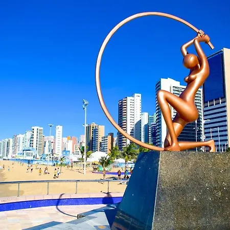 Apto 2q Atlantic Ocean Beira Mar Apartamento Fortaleza (Ceara)